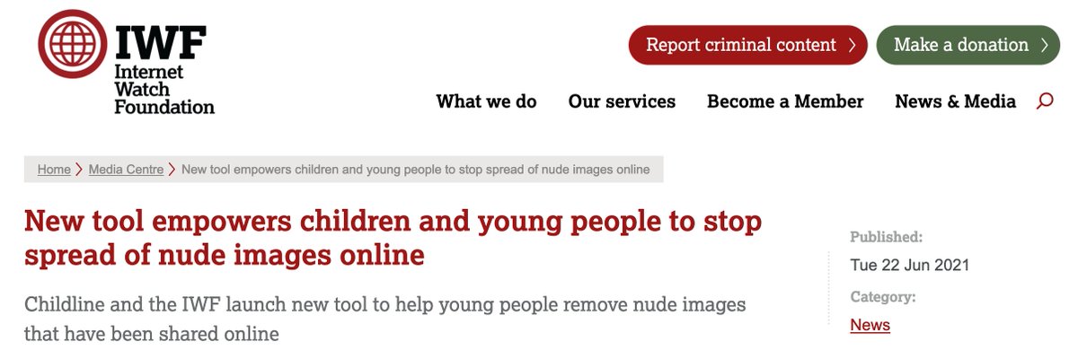 drsharwood's tweet photo. Progress that #empowers #children & #young #people with new tool to stop spread of nude images #online
Special thanks to @childline & @IWFhotline
https://t.co/YCC8uGPtAz
#ChildLine #InternetWatchFoundation
#Digital #CyberSecurity #EmergingTech #Internet #socialmedia #smartphone https://t.co/DtvX5QiRWN