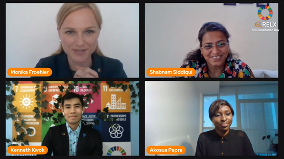 bankimoon_org's tweet photo. 💡 To Mobilize Future Leaders for the SDGs

✔️ Include diverse voices of all ages &amp; genders
✔️ Include youth at the strategy table 
✔️ Increase access to sponsorship and financing
✔️ Make connections &amp; build capacity

Take-ways from our panel today at @RELXHQ #SDGInspirationDay. https://t.co/lr76B0m9sR