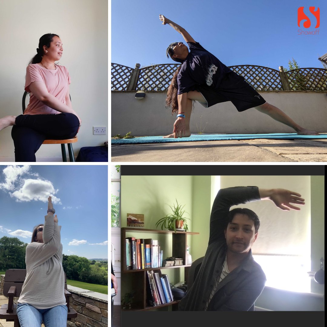 showoff_ie's tweet photo. Some of #TeamShowoff making the most of #InternationalDayOfYoga yesterday ๐ง
#internationalyogaday2021 #yogaday2021 #healthiswealth #teamevent #culturematters #SalesforcePartners @partnerforce #mulesoft #enterpriseireland https://t.co/lQwUKgfB3N