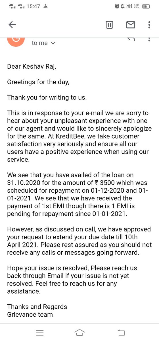 <a href="/kreditbee/">KreditBee India</a> <a href="/RBI/">ReserveBankOfIndia</a> @ShaktikantaRBI <a href="/PMOIndia/">PMO India</a> <a href="/HMOIndia/">गृहमंत्री कार्यालय, HMO India</a> <a href="/CPBlr/">CP Bengaluru ಪೊಲೀಸ್ ಆಯುಕ್ತ ಬೆಂಗಳೂರು</a> <a href="/Cyberdost/">CyberDost I4C</a> 
A log  2,3 loan ke chakkar me 
Logki halat kaharb karkha he 
Please take action against