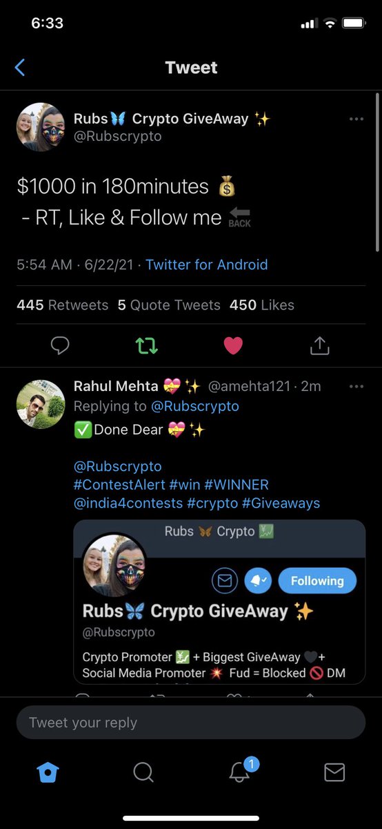 cryptoislander1's tweet photo. @Rubscrypto Thankyou!! https://t.co/4foIz1xHZP