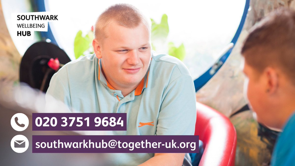 After over a year of frequent lockdowns and social distancing, many of us are struggling with our mental health.

We are here to help 💜 Call us on 020 3751 9684 or email southwarkhub@together-uk.org today.