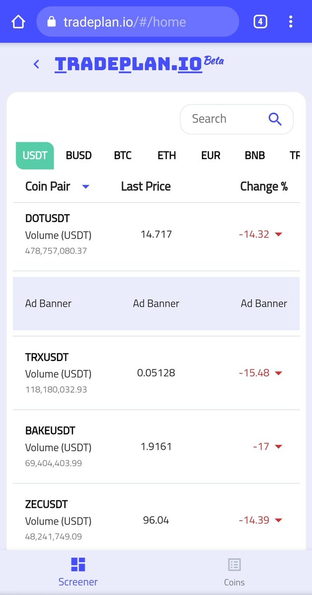 TradeplanIO's tweet photo. Do you know which crypto SMA crossed above its EMA ?
Now you do ๐
https://t.co/xUhKbkVcfC
#crypto #marketscanner #Binance https://t.co/yE5uZmYr3b