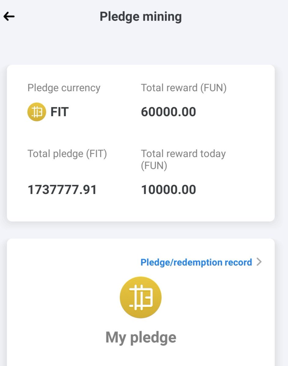 FunGram6's tweet photo. Did you already tried pledge mining? https://t.co/NiscAUZWsB