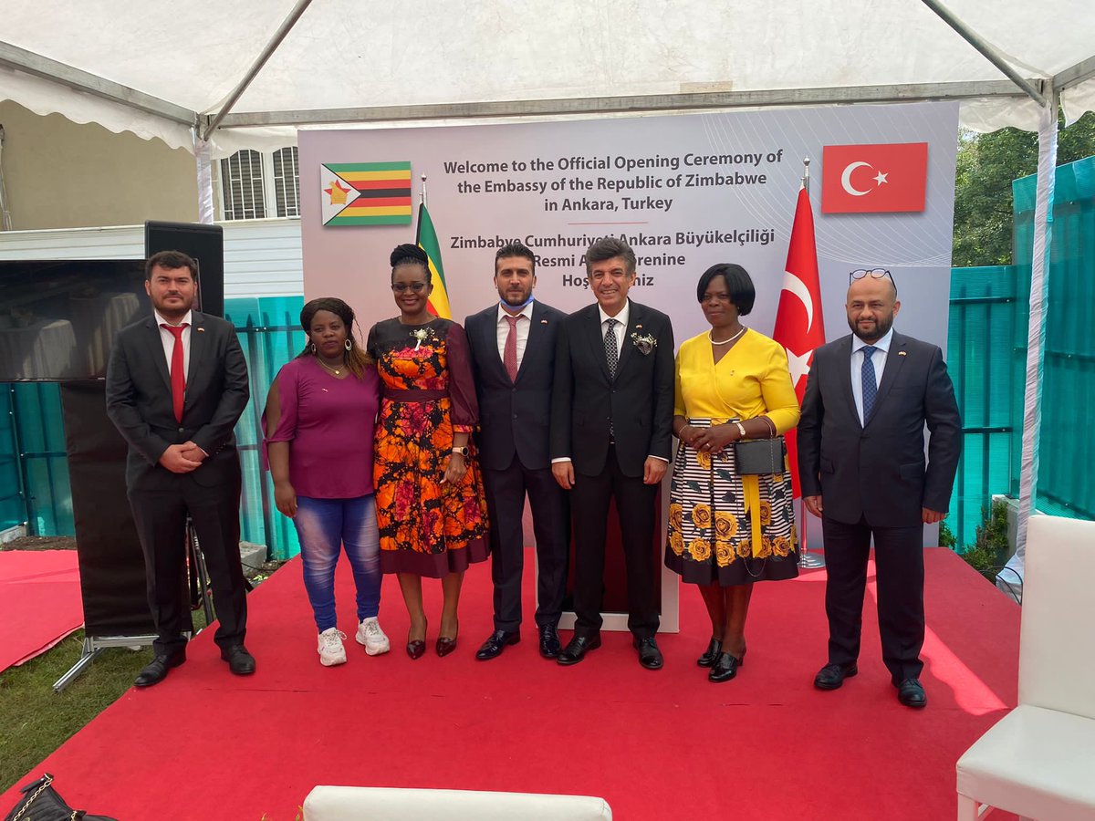 hifsisoydemir's tweet photo. Zimbabve nin Ankara Büyükelçiliği resmî açılış törenine @MUSIAD ve @deikiletisim Zimbawe iş konseyi olarak katılım sağladık @MevlutCavusoglu @NurSagman @TurkEmbHarare https://t.co/Kbh0Np21MR