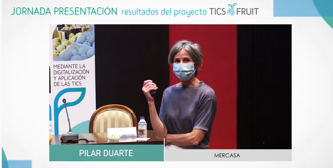 Mercasa_mercas's tweet photo. ➡️ Pilar Duarte de #Mercasa explica el estudio realizado en la Red de Mercas dentro del proyecto #TICS4FRUIT
Investigación cualitativa de la percepción de pérdidas postcosecha 🚚🍇 en la cadena de valor del sector frutícola 🍒🍈
En directo 📲https://t.co/r2MJGt7oMK https://t.co/9ECrdbd0K8