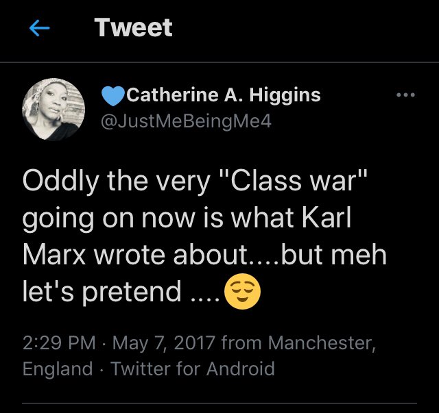 JustMeBeingMe4's tweet image. #ClassWars ...:

When I tweet it .... no one ever listens 😔

#socialmedia 
#Socialism 
#SaloneTwitter