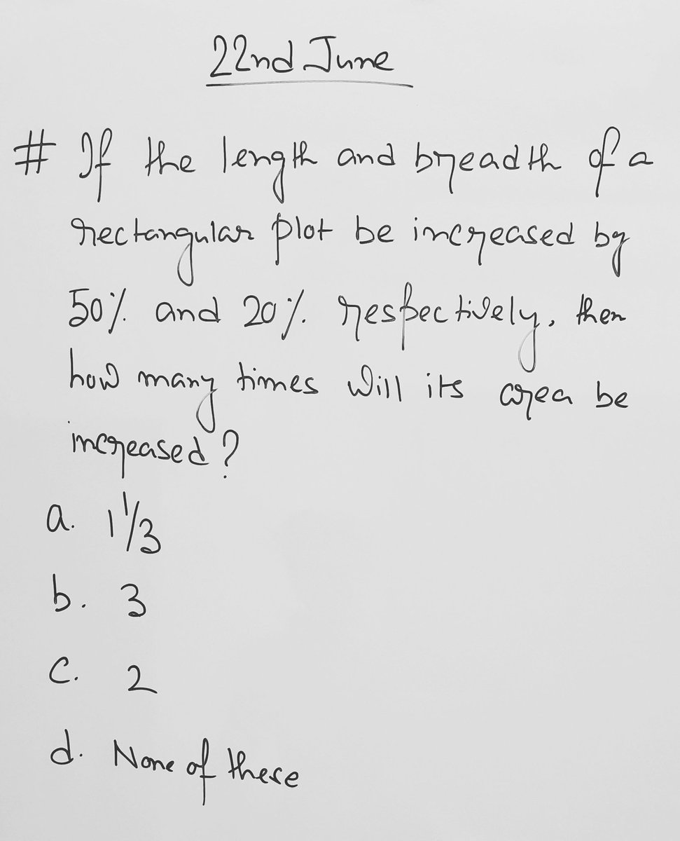 MathMagic5's tweet photo. #aptitude #aptitudetest #aptitudequestions #numbertheory #problemsonnumbers #evennumbers #problemsolving #numerical #areaofrectangle #area #mensuration #numericalability #maths #mathematics #mathskills #mathstricks #mathsislife #cbsemaths #icsemaths #byjus #vedantu #photomath https://t.co/Rqw4S4IGOO