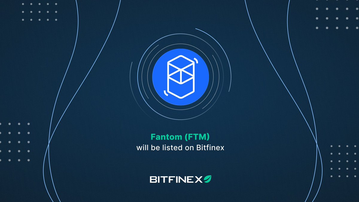 bitfinex's tweet image. Fantom (FTM) will be listed on Bitfinex!

FTM (mainnet) deposits are now open. Trading for @FantomFDN on #Bitfinex will start from 23/06/21 at 11:00 AM UTC. 

Discover $FTM available pairs⬇️
bitfinex.com/posts/668