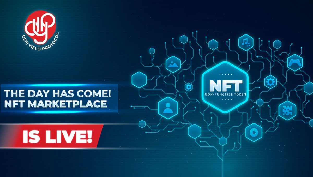 This is the time we've all been waiting for! 🕖

The #NFT Platform is live!

➡️ nft.dyp.finance

Let us know your thoughts below 💭

For more info dypfinance.medium.com/defi-yield-pro…

#NFTs #NFTCommunity #DeFiYieldProtocol