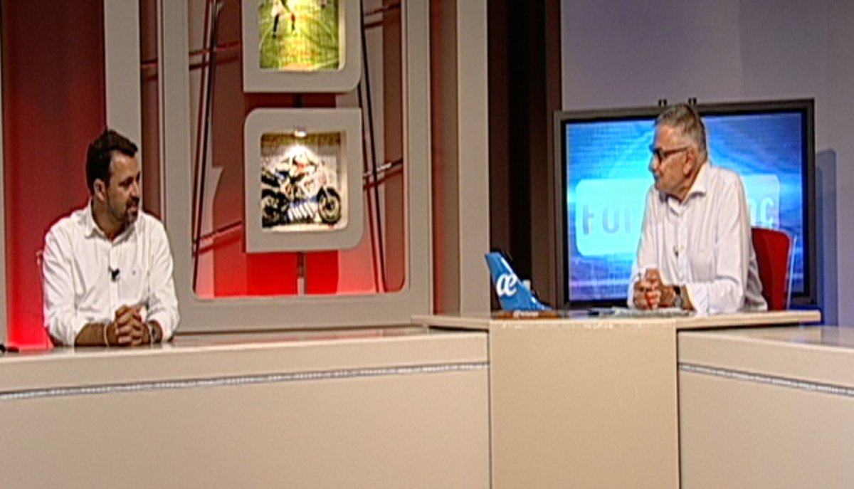 A las 17.30 horas en @Canal4televisio no te pierdas la entrevista de <a href="/TomeuTerrasa/">Tomeu Terrasa</a> a José Tirado, director general del <a href="/PalmaFutsal/">Illes Balears Palma Futsal</a>. No te la pierdas