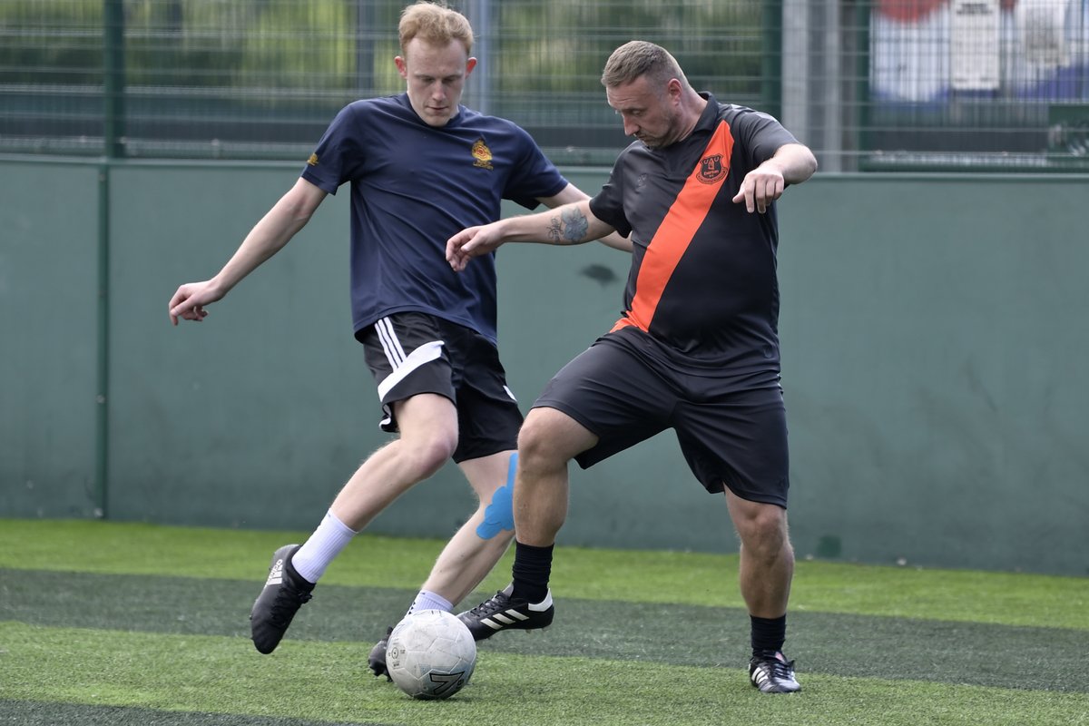EITC's tweet photo. ⚽️ The sun was shining at Goals Liverpool North today as we welcomed veterans from across the region for an Armed Forces tournament.

🤜🤛 We absolutely loved it and we hope those who joined us did too. 💙 https://t.co/GfmUEp7hUe