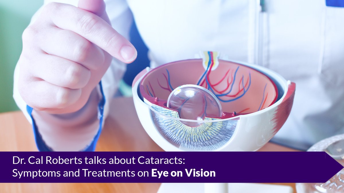 What eye condition afflicts every person who reaches old age? Cataracts, in which the normally clear lens of the eye is clouded. June is #CataractAwareness Month. Dr. Cal Roberts of Lighthouse Guild spoke to Eye on Vision about #symptoms and #treatment. lighthouseguild.org/vision-health/…