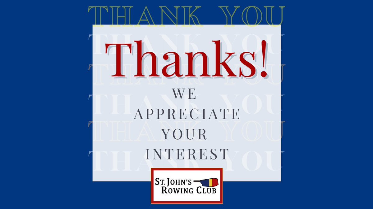 St. John's Rowing Club tweet media
