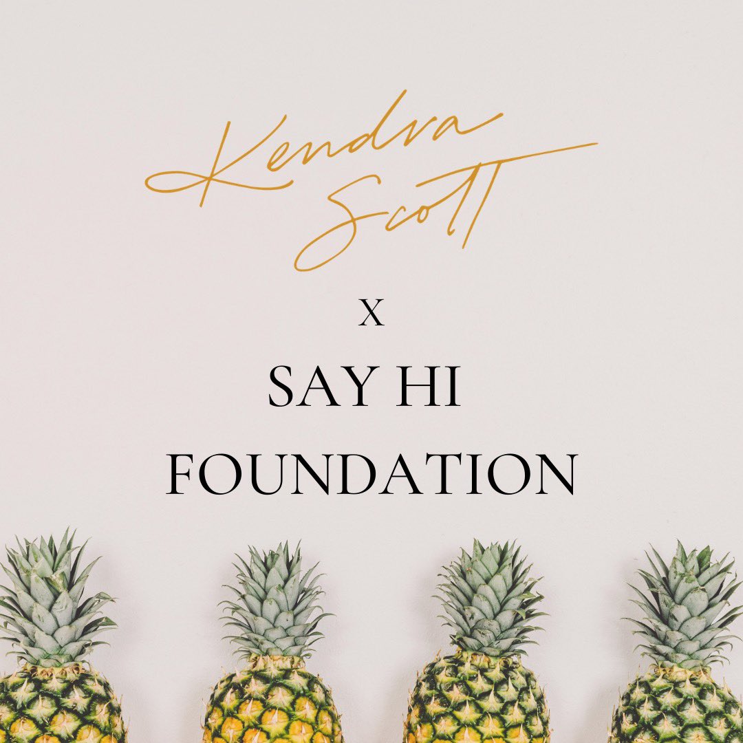 sayhifoundation's tweet photo. So excited to announce that we will be partnering with @kendrascott for a charity event July 7th-9th &amp; will be launching the new summer collection with them!!! Come see us at Kendra Scott in the Short Hills Mall for “Say Hi” Happy Hour July 7th 5-7PM! We’ll see you all there!! 💙 https://t.co/LrXdjFJSq5