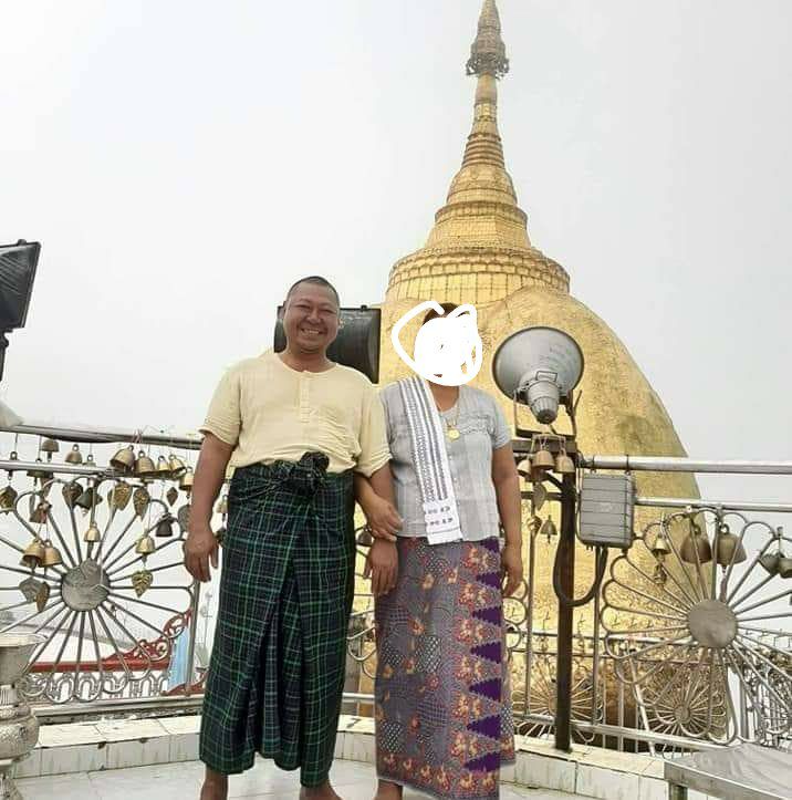 SaveMM99's tweet photo. According to residents in #Shwebo, Terrorists(SAC) raided into Zee Taw village and abducted civilians Tonight.About 3 civilians including a man in this photo had been abducted by Terrorists (SAC) reportedly.Reason of Abducting is still unknown
#June22Coup
#WhatsHappeningInMyanmar https://t.co/EThAVoiMph