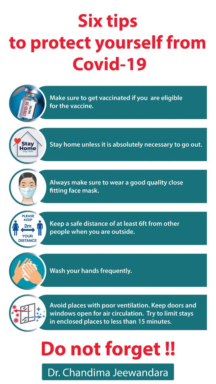 Six tips to protect yourself from COVID19.