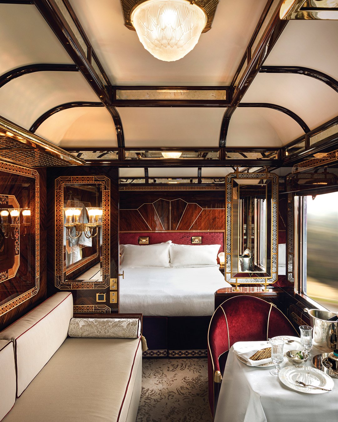Belmond on X: Take timeless indulgence to new heights and find a suite of  your own within the storied carriages of the Venice Simplon-Orient-Express.  #TheArtOfBelmond   / X