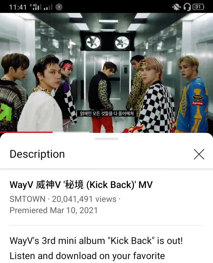 roseandy24H's tweet photo. WayV "Kick Back" MV surpassed 20 MILLION VIEWS ON YOUTUBE🥳💚 keep streaming, weishennies! 
Thanks @Soundsbykc and @AlawnMusic for this powerful song! @WayV_official
https://t.co/xBiAYyjK28
#WayV_Kick_Back_20M 
#WayV https://t.co/KDXurnHLx8