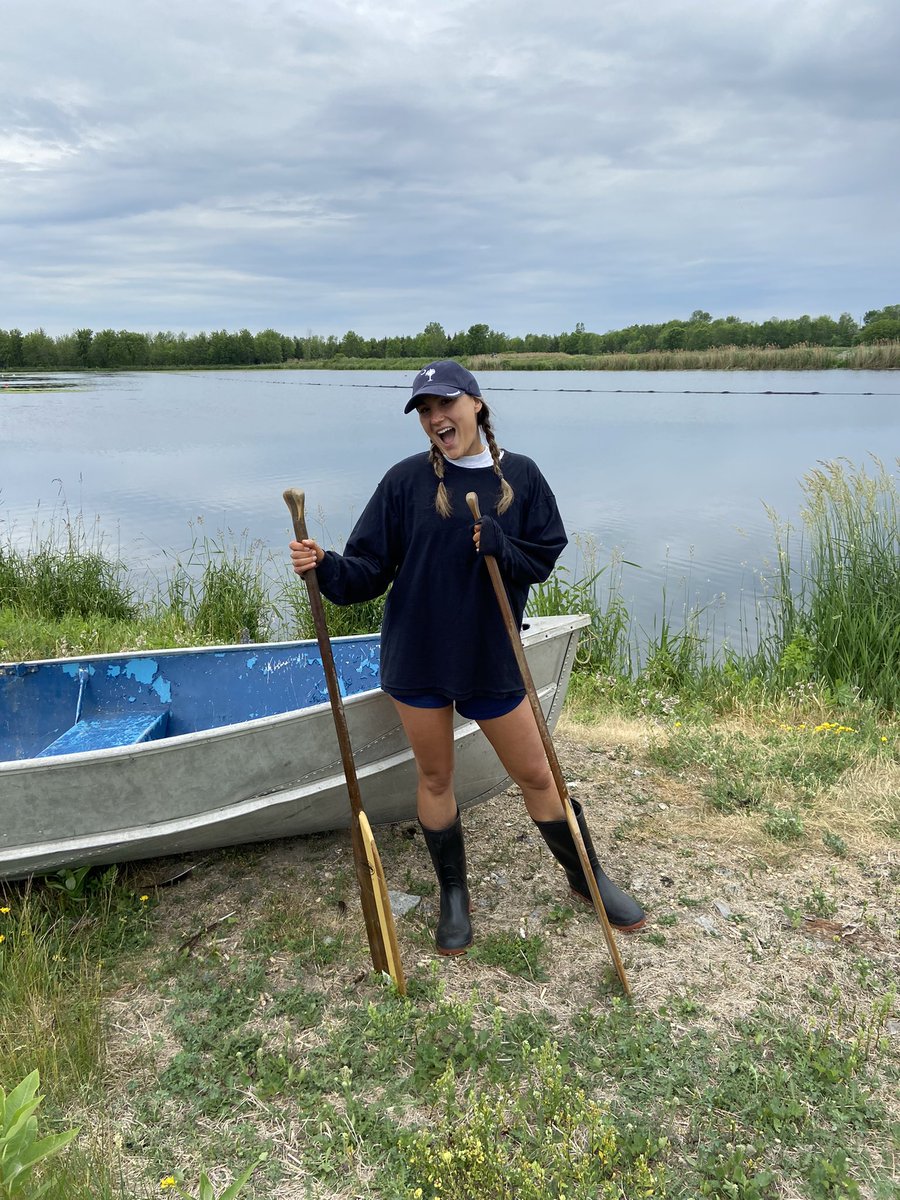 If you would have told me when I was younger that I’d be boating over a wastewater treatment pond for my PhD research, I wouldn’t have believed you! 💧💩 #fieldwork #AcademicTwitter #waterengineering