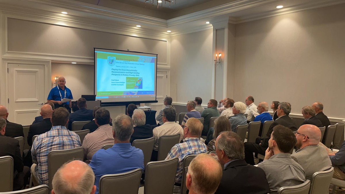 LMKRNews's tweet photo. Stop by booth 33 at #ooga2021.  Catch Fred Poland's lecture on Playing the Knox Unconformity: Reconnaissance and High Grading Prospects in Holmes County, Ohio.

#EventAnnouncement #Exhibition #OOGA2021 #GVERSE #GeoGraphix https://t.co/vDINgvWWks