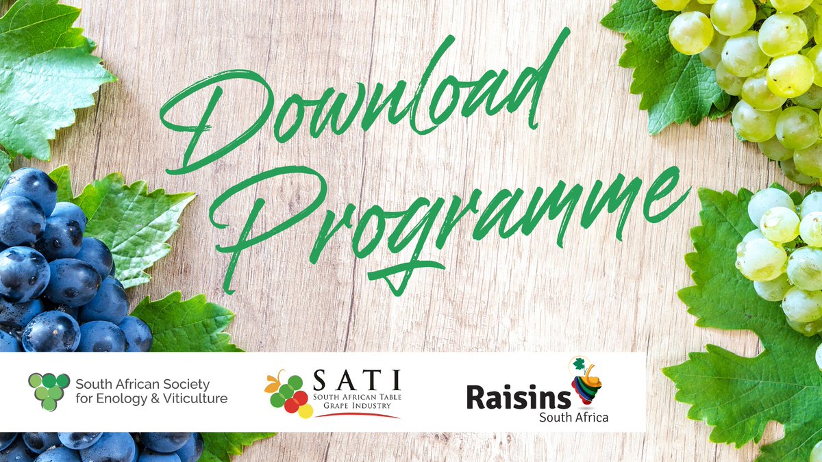 SViticulture's tweet photo. Our two-day virtual event is jam-packed with speakers that you don't want to miss. Check out the programme and start planning your own experience.
DOWNLOAD PROGRAMME - https://t.co/oQP7K1QJ9u
#sasev #knowledgetransfer #virtualconference #virtualevent #tablegrapes #driedgrapes https://t.co/4Qw2rKrHAZ