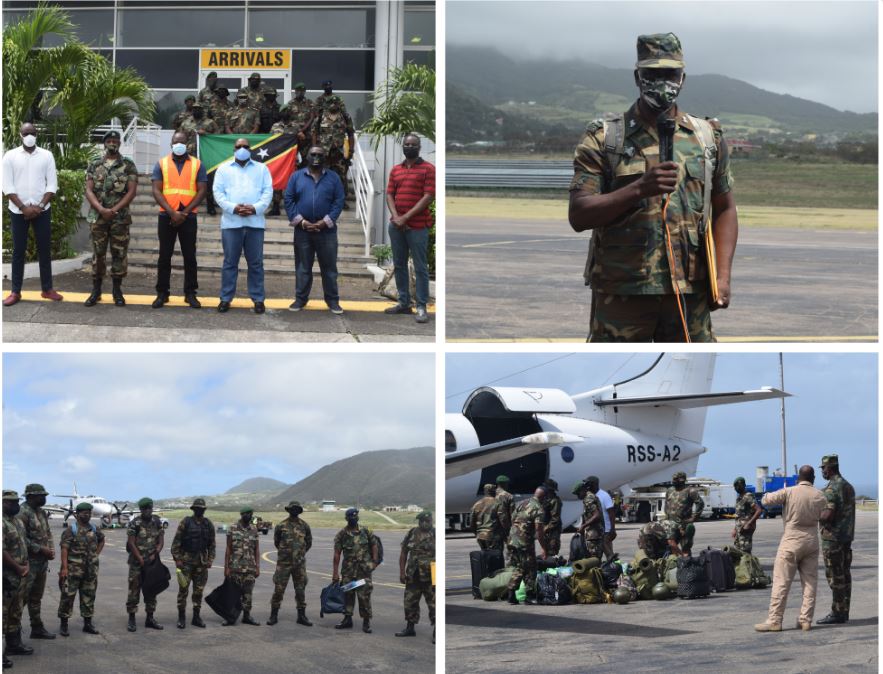 Welcome Home Troops! Contingent Returns From St. Vincent And The Grenadines