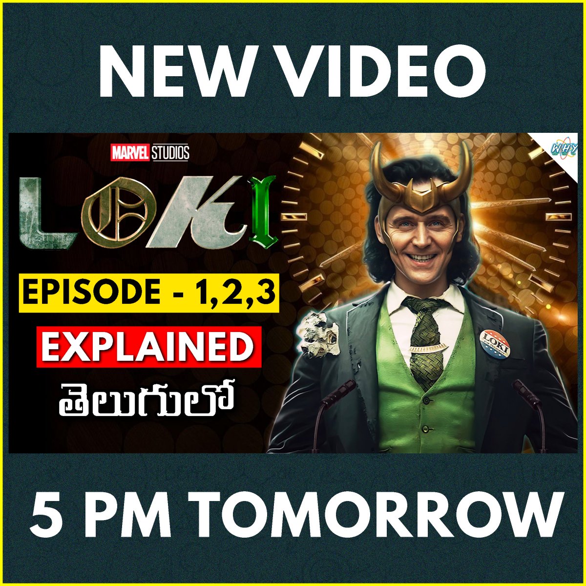 WhatHowYtelugu's tweet photo. Get Ready For 5 PM Tomorrow! #Loki 

Subscribe Us At - https://t.co/7EGlx9cbPG https://t.co/IgcjmQYgrm