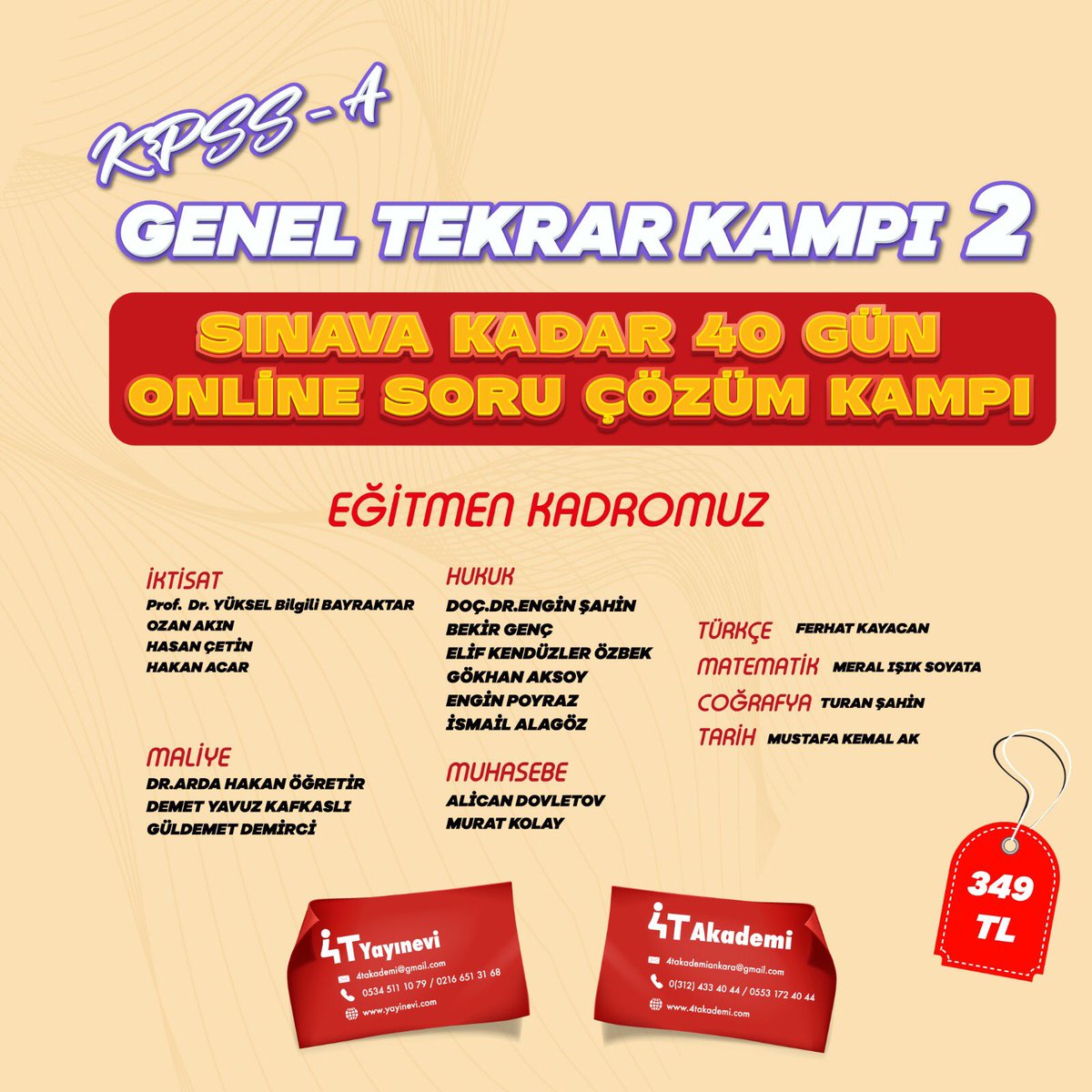 4Tyayinevi's tweet photo. Büyük Genel Tekrar Kampımızla Siz de Eksiklerinizi Tamamlayınız.🎈
Çekiliş💥retweet yapan 1 kişiye sınava kadar izleyebileceğiniz 40 gün sürecek Online Soru Çözüm Kampımız hediye. Çekiliş sonlanma tarihi 24.06.2021 @4takademiankara @YukselBilgili @ahakanogretir @Alican_DOVLETOV https://t.co/VgM7Ih2aUh