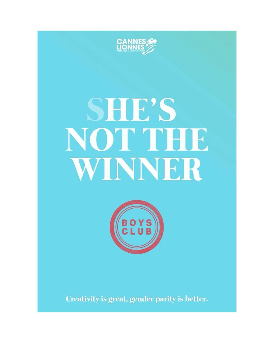 LesLionnesFR's tweet photo. Boom.
The boys club strikes back.
These campaigns received Lions awards but they are playing by our rules.
They do not deserve Lionnes Awards because not enough women were involved in the making of these campaigns.
@cannes_lions #canneslions2021 #canneslionnes https://t.co/abRVxGyjY6