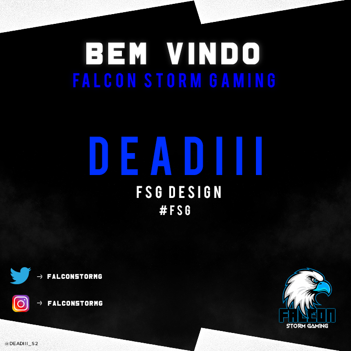 FalconStormG's tweet photo. 🦅Olá novamente Falcões, estamos novamente na ativa! Com novos players, nova administração e novas lines! Estamos abrindo novamente as asas e decolando! Agora com força nas asas podemos dizer #gofsg
E com essa abertura damos boas vindas ao nosso novo designer falcão @Deadiii_S2 https://t.co/lQiorh2IIj