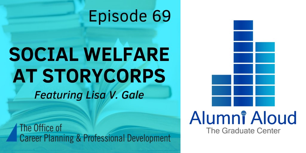 CareerPlanGC's tweet photo. In a recent episode of #AlumniAloud, we talked with @GC_CUNY Social Welfare alum Lisa V. Gale about her work as Chief Program Officer at @StoryCorps.
Listen here: https://t.co/xnn3bilcP7 https://t.co/NmdPHNdvc8