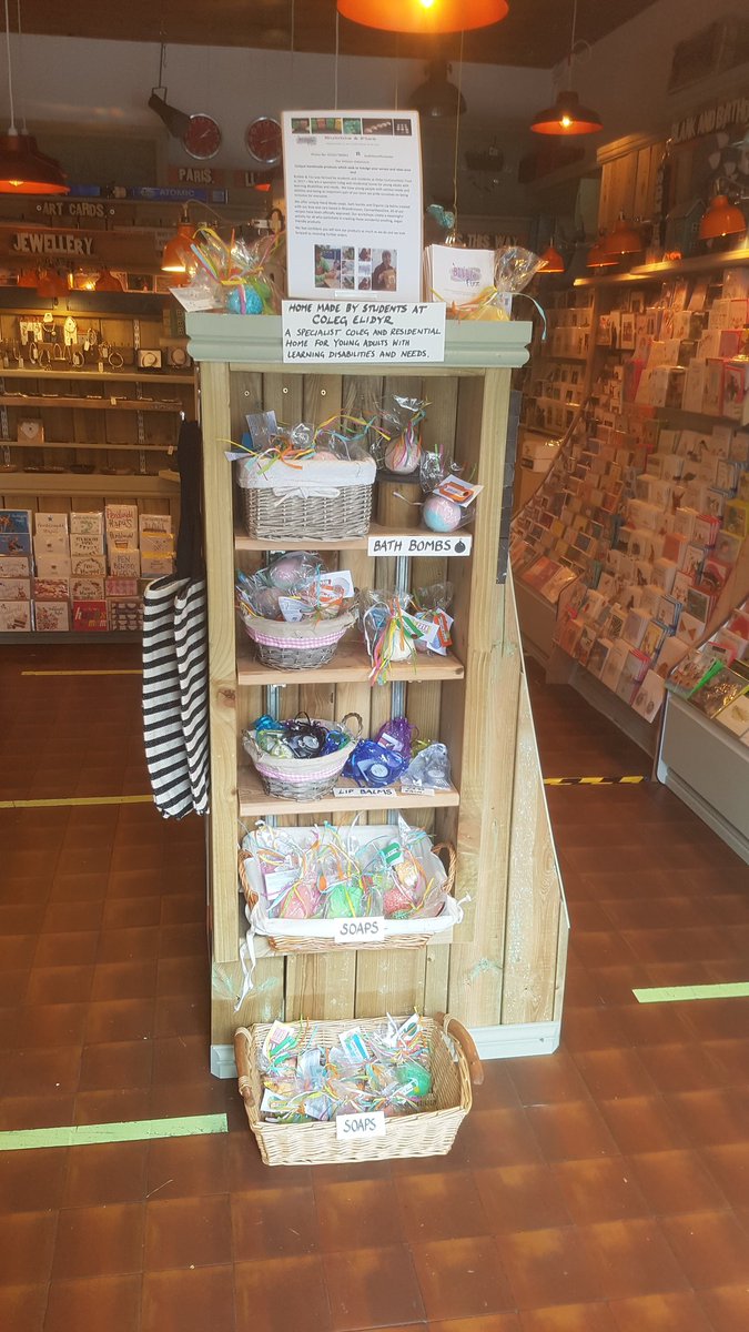 We love supporting the students <a href="/ColegElidyr/">Elidyr Communities Trust</a> who have formed a company called 'Bubble &amp; Fizz'. They design &amp; make bath bombs, lip balms &amp; soaps all are now available at Halls.Coleg Elidyr is a specialist Coleg &amp; residential home for young adults with learning disabilities &amp; needs