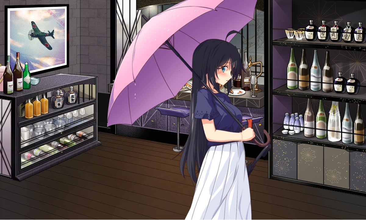 黒騎 蒼風丸 梅雨グラが実装されたからと確認してみたら イケメン片メカクレの加古改二が 途轍もなく普通の長髪女子になってて焦ります T Co 5rasllqp2j Twitter