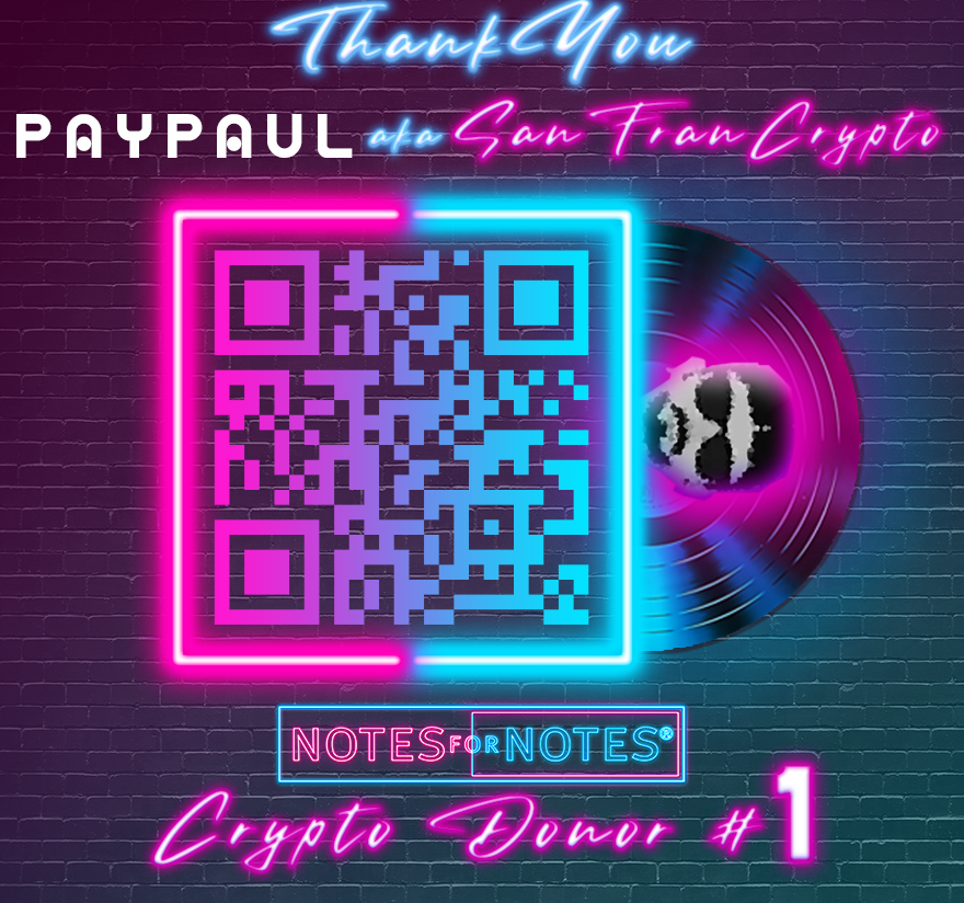 NotesforNotes's tweet photo. A big thank you to our first #crypto donor Paul @SanFranCrypto2 for supporting the mission and our journey into this space!
#Cryptocurrencies #CryptoDonor #NonProfit #MusicEducation #NotesforNotes #BTC #ETH https://t.co/gbp154tmET
