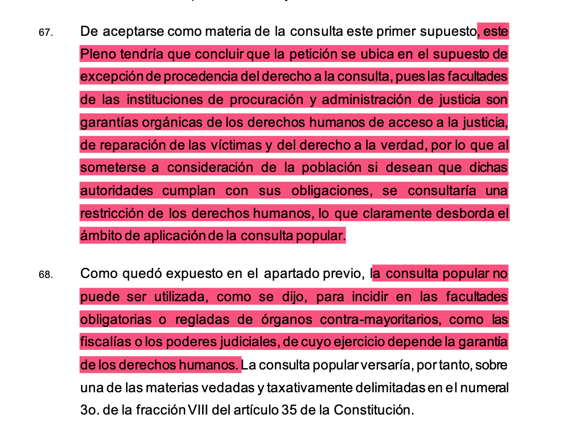 jmartinreyes's tweet photo. El #JuicioAExPresidentes es un vil fraude.

La @SCJN lo dijo con todas sus letras: 

Hacer una consulta sobre las obligaciones de las fiscalías y los poderes judiciales sería inconstitucional.

Por eso se aprobó una pregunta que no habla ni de delitos ni de expresidentes: 👇 https://t.co/f9WpvARNgl