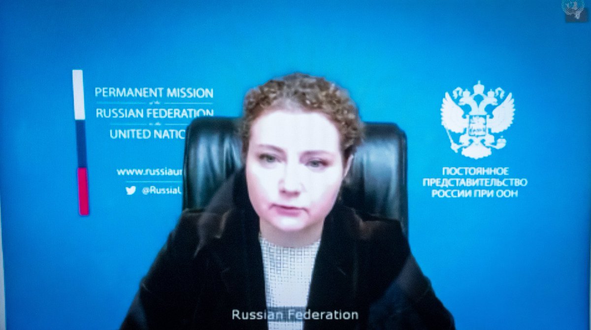 RussiaUN's tweet photo. #Евстигнеева: Сегодняшнее заседание #СБООН проходит на фоне объявленного 14 апреля вывода иностранных войск из #Афганистан|а. Деградирующая ситуация в🇦🇫вызывает все большую озабоченность. Расклад сил выглядит неутешительно. В стране процветает насилие. https://t.co/jPyZYQ9eaY https://t.co/CupHFvFMae