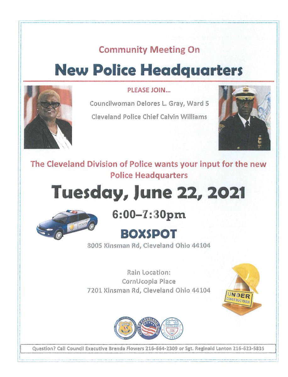 juliankhan's tweet image. 𝕄𝕖𝕖𝕥𝕚𝕟𝕘 𝕋𝕠𝕟𝕚𝕘𝕙𝕥!

Please share with community to ask questions and gain more information about the NEW @CLEpolice HQ.