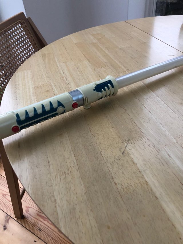 .<a href="/OffBeatOx/">Off Beat</a> has officially launched. here's a tantalising shot of a prop - written into WHEREIN because I knew it existed, broken by my behind as I sat down on the bus then mended by the director #topteam #clumsywriter #maytheforcebewithoffbeat
#supportlocaltheatre
#madeinoxford