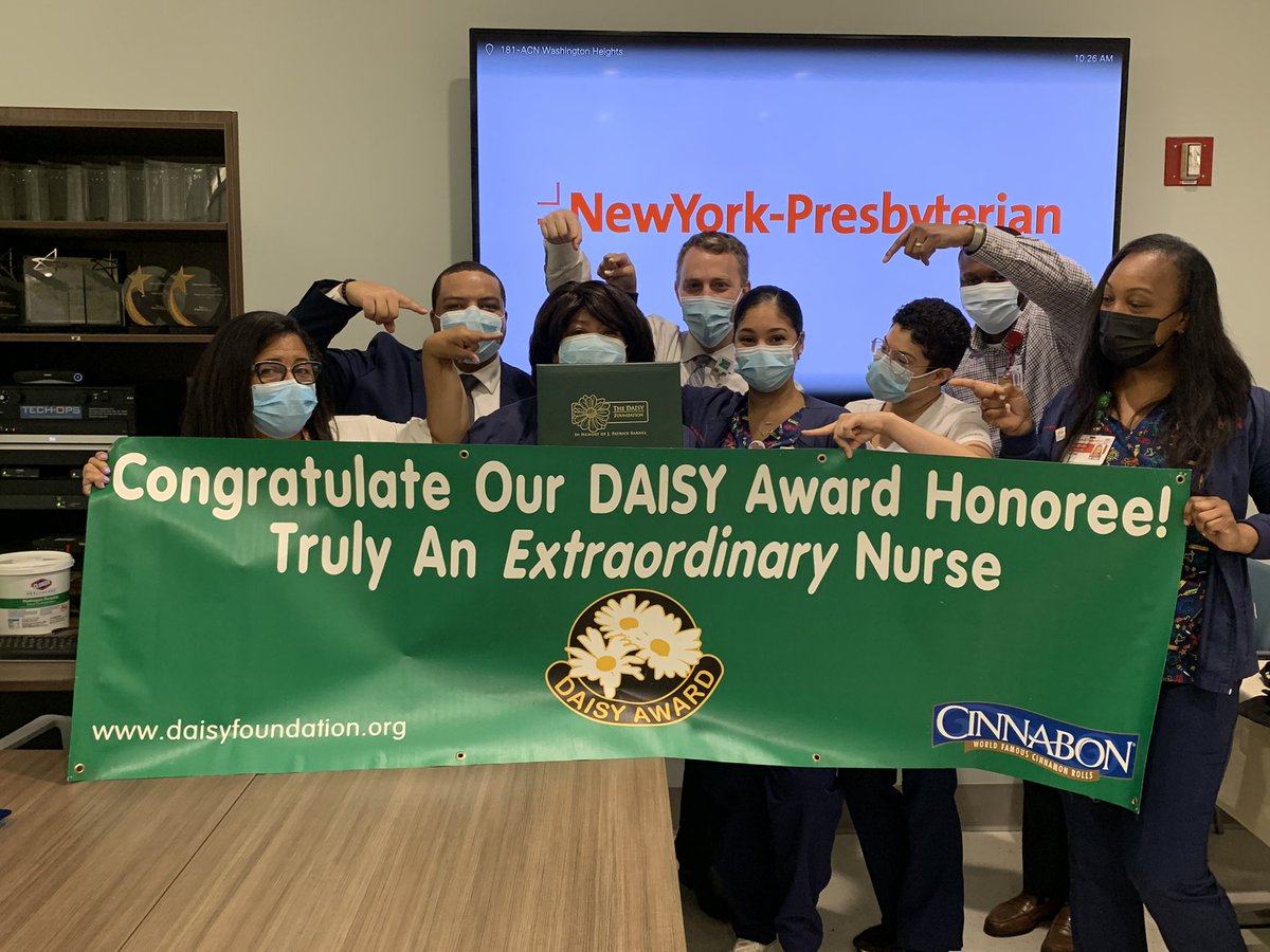 Congratulations Basilia from <a href="/whfhc/">WHFHC ACN</a> for winning this quarter’s Daisy Award! Your dedication to clinical excellence and precepting is palpable! Keep leading the way! @Dare_NYP_ACN <a href="/krugman_mark/">Mark Krugman</a> @DavinaPrabhu @HeadRNColumbia <a href="/MagneticDrRN/">Dr. Niki Hartman</a> @MagnetEvNYP 

*Next nominations due 9/1