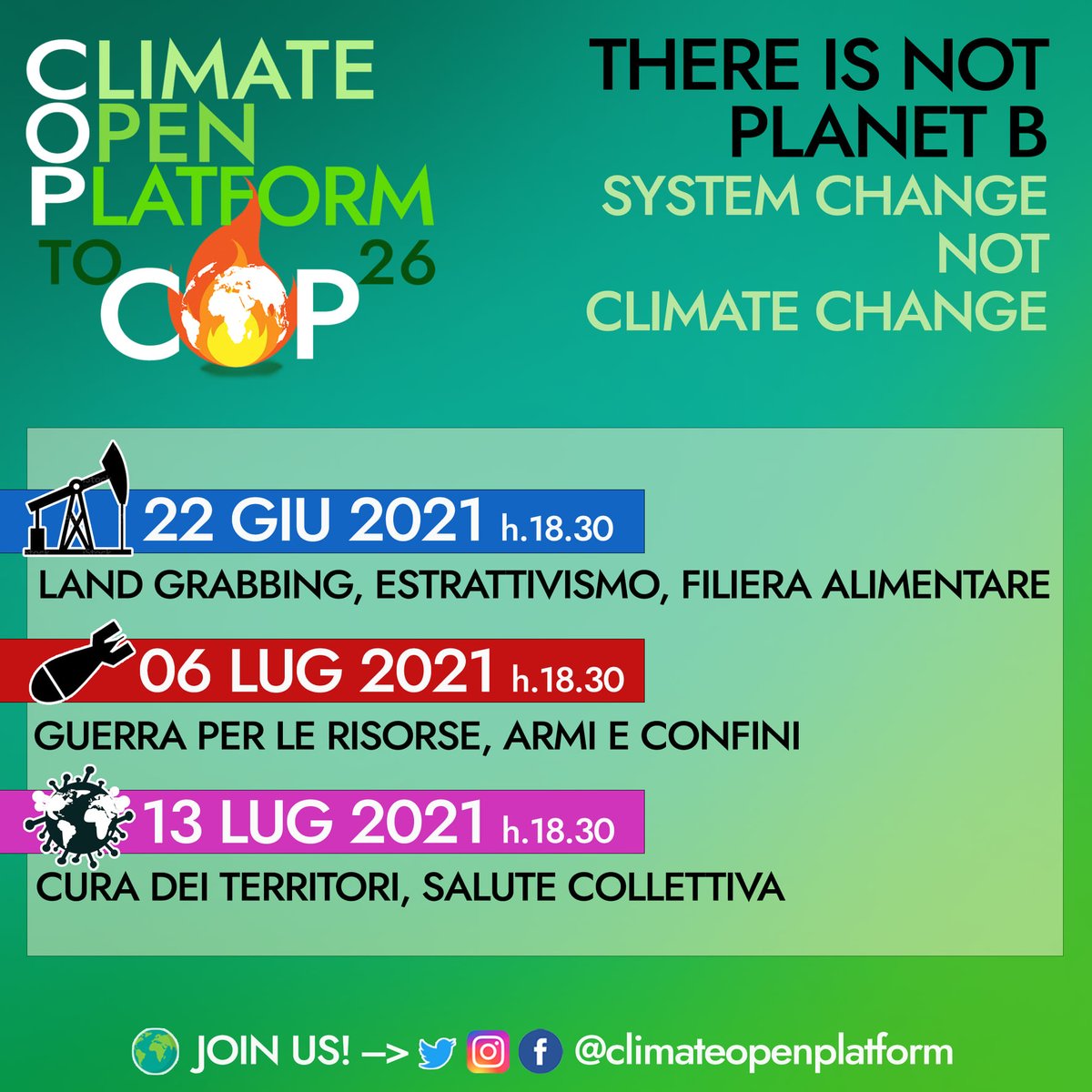 FFF_Milano's tweet photo. Oggi con @survivalitalia e tante altre realtà, la prima di 3 tappe di approfondimento verso la Cop.

A #Milano siamo allo Spazio di Mutuo Soccorso @sms_milano

Seguitelo anche online.

https://t.co/WPnuc2u3sc

#Cop2Cop https://t.co/GL1wj18T1W