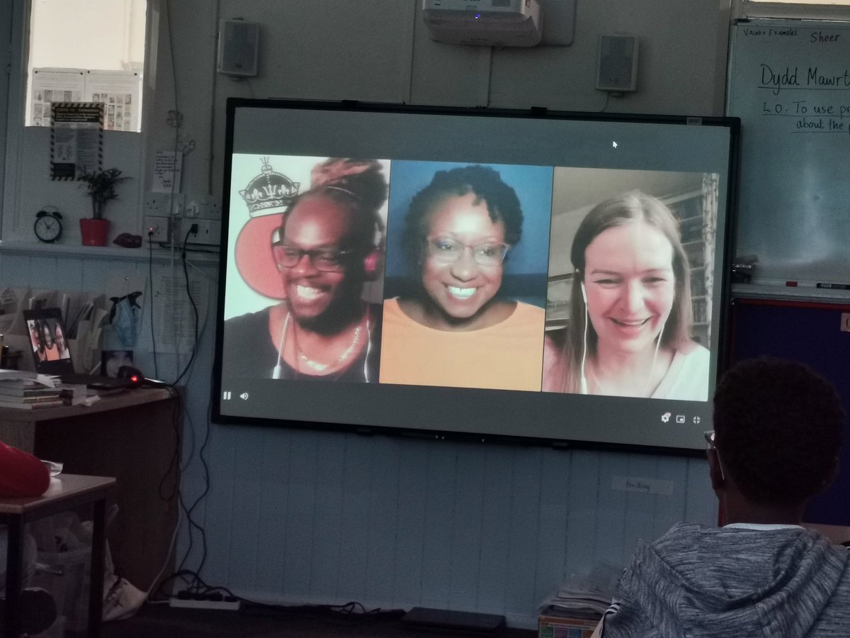 McInnesBruce's tweet photo. Year 6 loved hearing @knchimbiri @QuincyComedian and @KirzArt talking about #ThePlaceForMe, kicking off our learning about #WindrushDay #TheWindrushGeneration this week. We can't wait for our copy of the book to arrive from the fabulous @BooksRound! https://t.co/53yj0Cpndg