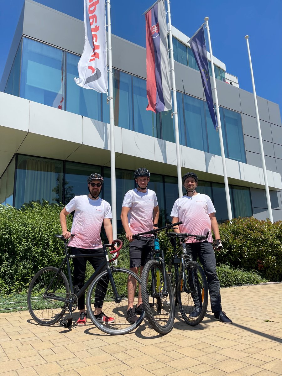 GroupMatador's tweet photo. MATADOR Group cares about ecology and environment. That's why we joined the competition BIKE TO WORK.  This way, our colleagues can enjoy nice sunny weather on their way to work. And how do you travel to work? 
#MatadorGroup #sustainability https://t.co/16SKpV673w