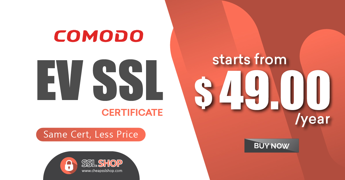 cheap_ssl_shop's tweet image. Buy Comodo EV SSL Certificate to Secure your Website &amp;amp; Ensure Customers Trust - cheapsslshop.com/comodo-ev-ssl

#comodo #comodoevssl #evsslcertificate #sslcertificate #cybersecurity #cheapsslshop