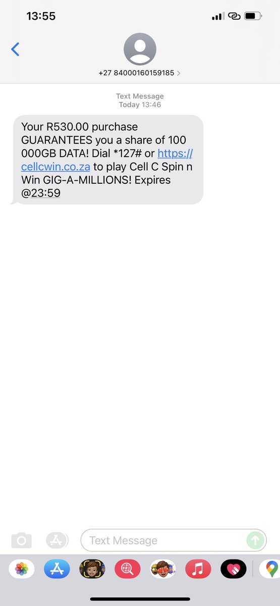 Also, just received this text before my phone was blocked. I didn’t buy this <a href="/CellC/">@CellC</a> <a href="/CellC_Support/">CellC Support</a>