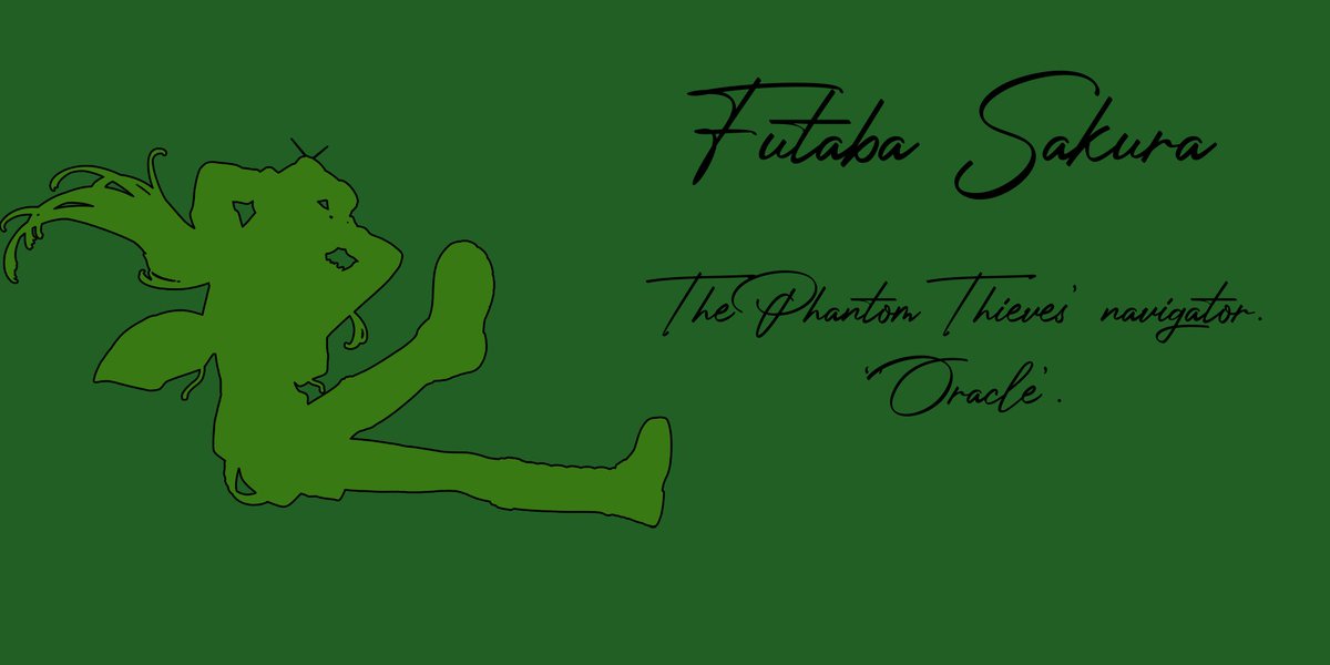 ㅤㅤㅤㅤㅤㅤㅤㅤㅤㅤㅤㅤ

            𝐌𝐘 𝐍𝐀𝐌𝐄 𝐈𝐒                          𝐀𝐍𝐃 𝐃𝐎𝐍'𝐓 𝐘𝐎𝐔
            𝐅𝐔𝐓𝐀𝐁𝐀 𝐒𝐀𝐊𝐔𝐑𝐀   ㅤㅤ        𝐅𝐎𝐑𝐆𝐄𝐓 𝐈𝐓

                        #PERSONARP #P5RP #MVRP