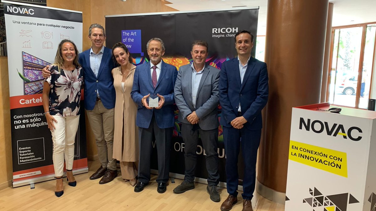 NovacSoluciones's tweet photo. Hace 35 años iniciamos nuestra andadura como distribuidores de @ricohspain
 
Hemos crecido, y hoy en día nos sentimos #orgullosos de ser una de las empresas más pioneras en el sector, dando solución a las necesidades de nuestros clientes y ayudándolos en su #TransformacionDigital https://t.co/ClLywmtuix