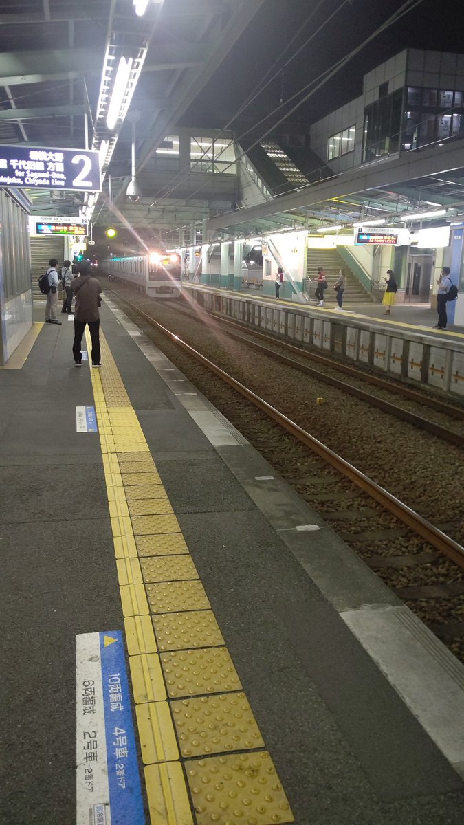 50_wanderer's tweet photo. 小田急江ノ島線南林間駅で人身事故発生 https://t.co/ubktGuqATy
