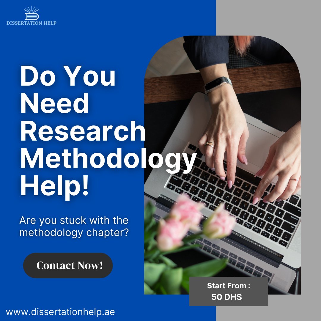 Dissertationae's tweet image. Got stuck with the methodology chapter of the research?
Get in touch with us now
Call/Whatsapp:+971 543 901 889
E-mail: support@dissertationhelp.ae
#bestdissertationhelp #dissertationhelpuae #bestassignmenthelp #uaethesishelp #researchmethodology #studentshelp #proofreading