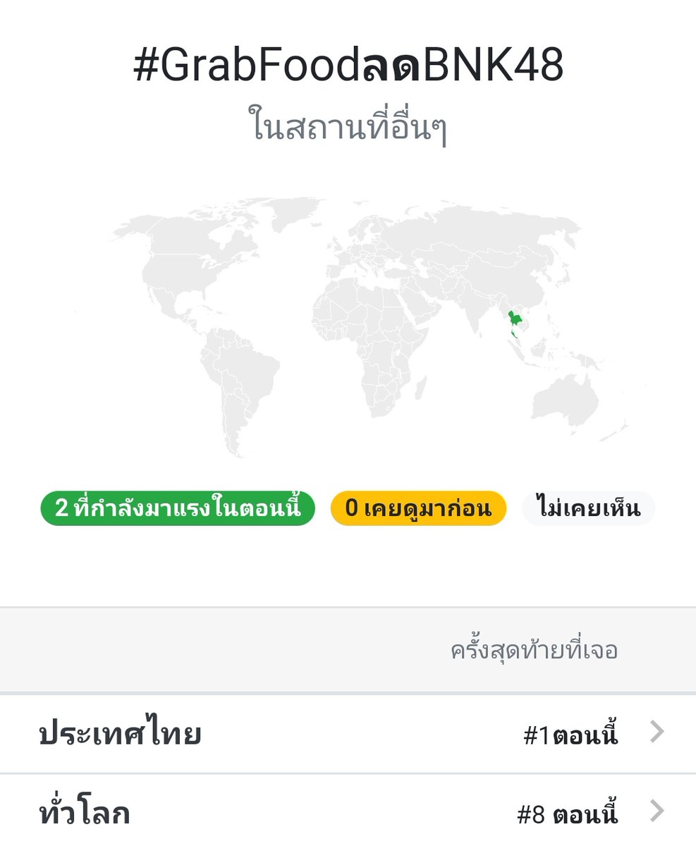 สุดยอดมาก👍🏻✨
1 เทรนด์ไทย🇹🇭
8 เทรนด์โลก🌏
#GrabFoodหน่วยลดBNK48
